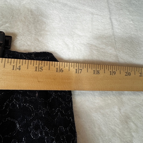 Vintage Trouser Pants Womens Size 14 Black Lace overlay Goth Whimsigoth Witchy - Picture 4 of 8